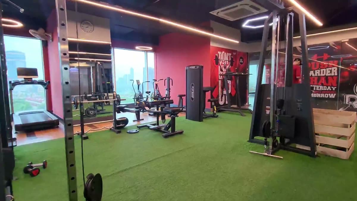 Weights floor inside a WTF gym